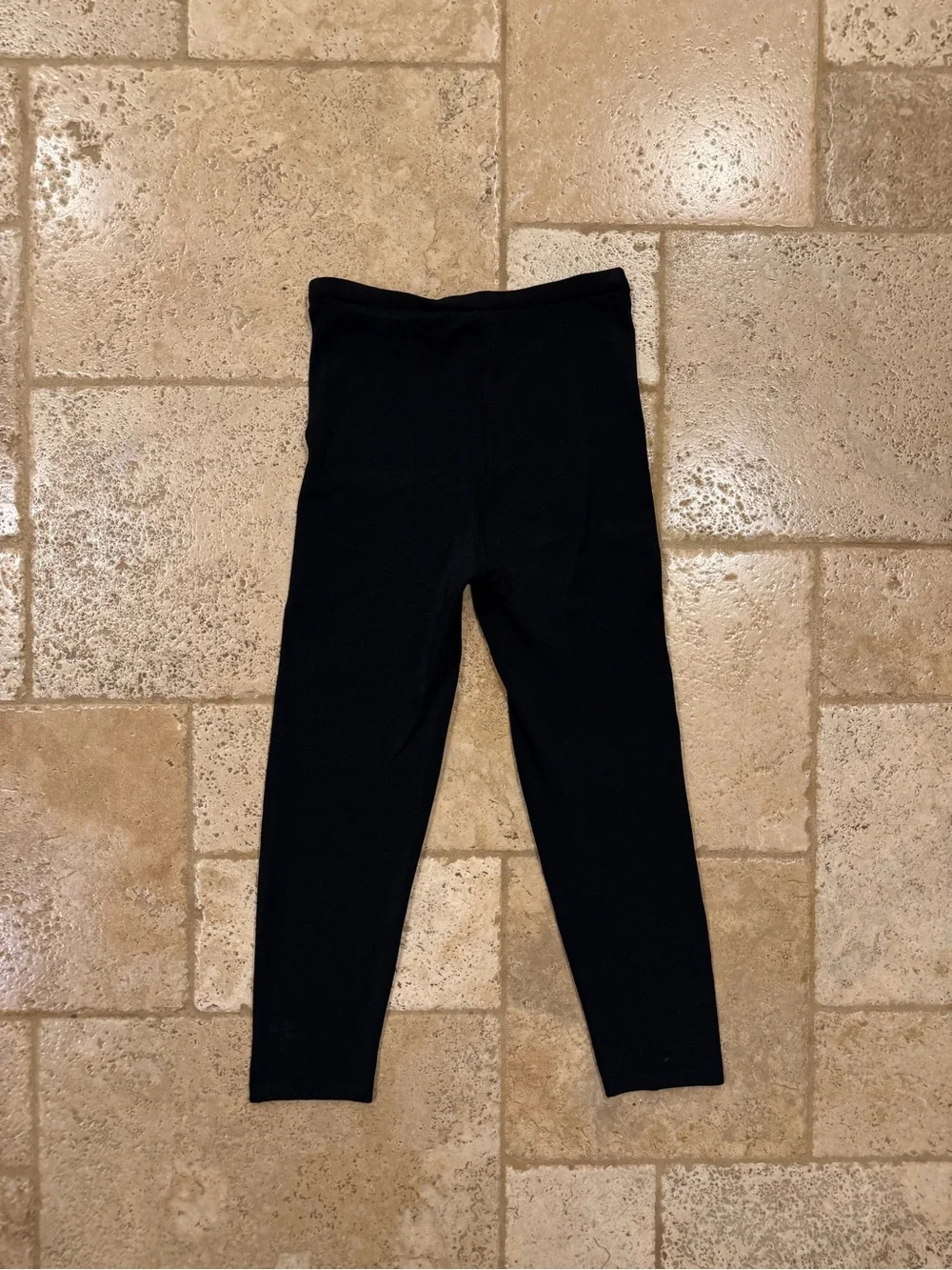 Chanel Skinny Leg Spandex Black CC Logo Pants
